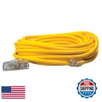 Solar Extra Heavy Duty Extension Cord, 50FT, 12/3 Gauge, Conductor, 3-OUTLET. Fixed Price $123.20.