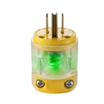 Leviton Amp 125V Nema 5-15P Clear Straight Blade Plug 515PV Cord End. Fixed Price $14.66.