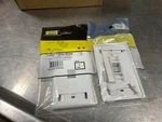 3 Hubbell IFP11W Gang Port White Faceplate New. Fixed Price $14.56.