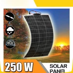 250W Outdoor Pet Solar Panel Flexible Cells Power Charger Travel Camping. Fixed Price $185.25.