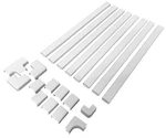 Wiremold C210S Cordmate Ii 128 Inch 20 Piece Cover Kit, Organizer For Wall,. Fixed Price $49.40.