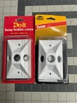 2-PACK Bell 3-OUTLET Rectangular White Cluster Weatherproof Lampholder Cover. Fixed Price $14.43.
