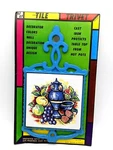 Vintage Tile Trivet Cast Iron Blue Westwood Import Co Nos. Fixed Price $16.99.