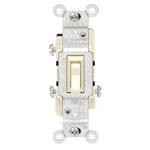 (10)-LEVITON Ivory 15A Quiet 3-WAY Electrical Switch 217-2653-2I. Fixed Price $85.89.