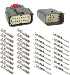Molex 16 Pin Wire Connector, Harley Black Waterproof, Sealed Kit, MX150 With Cpa. Fixed Price $24.14.