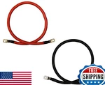 1/0 Awg Gauge Red + Black Pure Copper Battery Inverter Cables Solar, Rv, Car, Bo. Fixed Price $98.70.