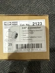 Box Of 25 Hubbell Raco 2123 3/4" Steel Emt Insulated Set Screw Connector. Fixed Price $15.00.