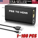 PS2 Hdmi Video Converter Adapter With 3.5MM Audio Output For Hdtv Monitor Lot. Fixed Price $326.65.