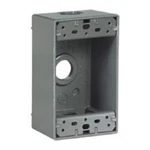 Cooper Wiring 1113-SP 1/2 1G Alum Weatherproof Outlet Box. Fixed Price $16.45.