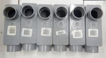 (6) Carlon E986G 1-1/4" Pvc Lb Conduit Body With Cover & Gasket New. Fixed Price $50.00.