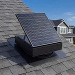 35W Solar Roof Attic Exhaust Fan, 2200 Cfm Vent With Thermostat. Fixed Price $227.99.