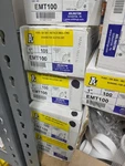 Arlington EMT100, 1", White, Insulated, Push-on, Conduit Bushing, 100PC. Fixed Price $45.00.