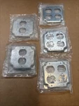 Hubbell Raco /907C/902C Square Box Cover Duplex, 3 Quads Galvanized Steel. Fixed Price $24.47.
