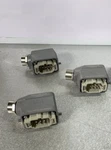 Harting Hoods And Matching Connectors - Used 09300061540. Fixed Price $85.00.