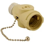 Leviton 1406-I Polarized Lamp Holder Adapter With Pull Chain And 2 Outlet, 660. Fixed Price $6.95.