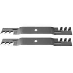 2PK G5 Mulching Blades For 42 Fits John Deere X300 LA120 AM137327 AM141034". Fixed Price $37.23.