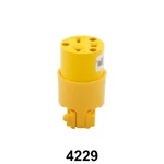 1PCS- Cooper 4229 20A 250V 6-20R Commercial Grade Thermoplastic Vinyl Connector. Fixed Price $11.45.