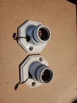 Lot Of 2 Vintage Leviton 9815 Porcelain Base Light Socket Fixtures Pull Chain. Fixed Price $29.99.