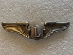 Liaison Pilot Wing Badge-wwii-usaac-fs-ds-cb-op-hb-rl-? Maker-authorized 6/1942. Fixed Price $375.00.