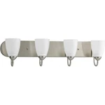 Progress Lighting Gather Four-light Etched Glass Bath Vanity P2709-09. Fixed Price $89.00.