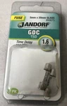 Jandorf 60675 Cartridge, Slow Blow Time-delay Fuse, 1.6 A, 250 V, I946. Fixed Price $8.99.