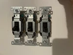 3 Toggle Light Switch Cooper Wiring CS220B Double 20A Brown. Fixed Price $9.98.