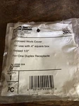 Nos Hubbell-raco Square Duplex Raise Cover 4" 902C. Fixed Price $7.85.