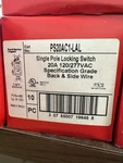 (1) Pass & Seymour PS20AC1-LAL Locking Switch 120/277VAC Single Pole L38. Fixed Price $29.99.