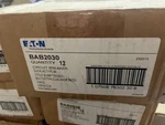 New Eaton BAB2030 Quicklag Thermal-magnetic Circuit Breakers (box Of 12). Fixed Price $340.00.