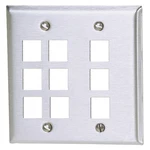 Hubbell Premise Wiring SSF209 PLATE,9 Ports,gray 22LW32. Fixed Price $35.50.