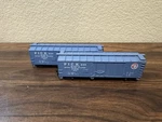 Lot Of 2 Train Miniature Ho Scale Pickens 40 Plug Door Box Cars. Fixed Price $20.00.