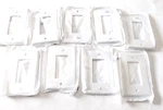 Leviton White 1 Gang Unbreakable Nylon Wallplate M52-PJ26-WM- Lot Of 9 Covers. Fixed Price $9.99.