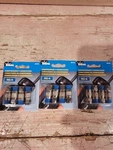 Lot Of 3 (4 Pack) Ideal 89-015 RG-6 F-conn Compression Connector Blue. Fixed Price $8.99.