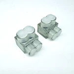 Lot Of 2 Burndy BIT-4 Unitap Clear Insulated Multiple Connector, AL9CU. Fixed Price $32.95.