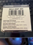 Lutron Skylark 300W Single-pole Preset Dimmer White SELV-300P-WH 027557670272. Fixed Price $30.00.