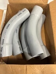 (qty. 5) Abb UA7AKB-CAR Pvc Fitting 45 Bell End Elbow Sch 40. Fixed Price $59.99.