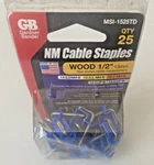 Gardner Bender MSI-1525TD Nm Cable Insulated Staples Wood 1/2 Qty Of. Fixed Price $11.45.