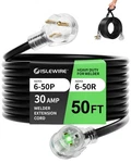Islewire 50FT 250V Welder Extension Cord, 10 Gauge Heavy Duty Outdoor Welding.... Fixed Price $124.99.