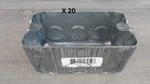 Lot Of 20 Steel City 4 2-1/8 In. Utility Handy Box 58371 1/2 Thomas & Betts. Fixed Price $75.52.