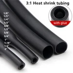 Heat Shrink Tubing Dual Wall Marine 3:1 Adhesive Glue Tube Waterproof Black. Fixed Price $10.88.