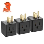 3 Prong Adapter, Multi Plug Wall Outlet Extender, Grounded Tap Power. Fixed Price $10.88.