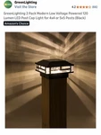 Greenlighting Pack Modern Low Voltage Powered 120 Lumen Led Post Cap For. Fixed Price $55.00.