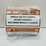Qty 50 Hellermann Tyton 120V Supply Solar Warning Labels 3.75 X 596-00591. Fixed Price $99.99.