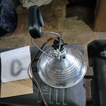 0162 18/2 SPT-2 Clamp With 10 Inch Reflector; 150 Watt; Foot Cord. Fixed Price $10.00.