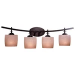 Minka-lavery 4 Light Bathroom Vanity Fixture Iron Oxide Finish. Fixed Price $350.00.