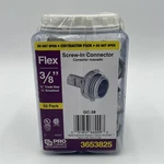 Sigma Screw Connector 3/8"- 1/2 GC-38 Flex Metal Conduit Fittings Pack (x). Fixed Price $34.80.