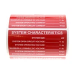 Tyco Electronics PPF-62749-1 Solar System Characteristics Vinyl Label (100 Pack). Fixed Price $149.99.