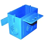 Carlon A122 Outlet Box, -gang, 4 -knockout, Pvc, Blue, Bracket Mounting. Fixed Price $30.63.