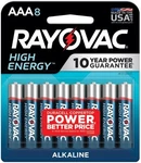 Aaa Batteries - Rayovac High Energy 8 2 Pack. Fixed Price $15.81.