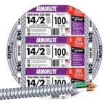 (1)-SOUTHWIRE 100 Ft. 14/2 Mc Armored Cable Electrical 68579223. Fixed Price $131.89.